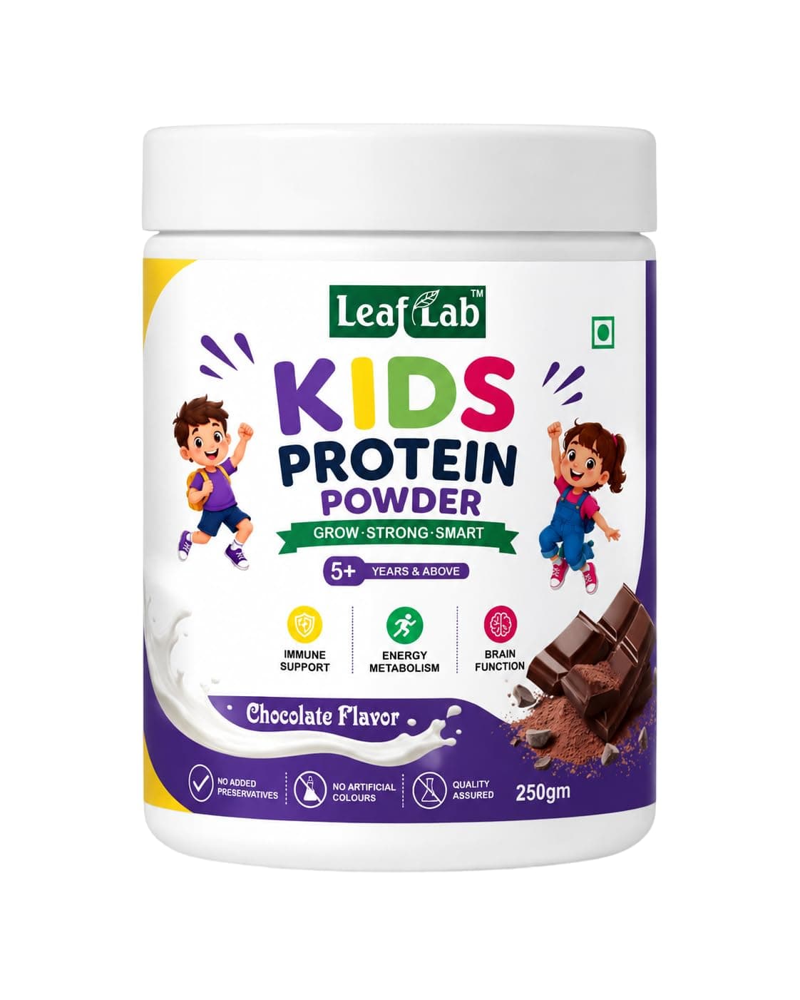 Kids Protein Powder – Chocolate Multigrain Health Drink with Spirulina & Wheatgrass