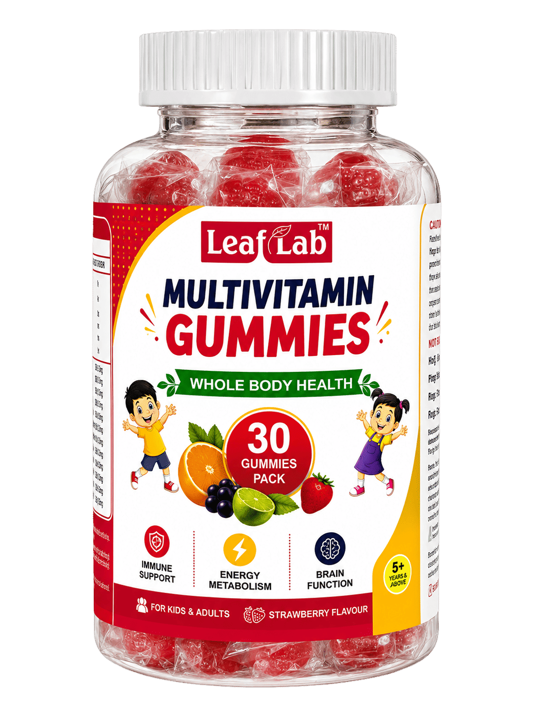 Multivitamin Gummies for Kids & Adults with Active B12 & Folate